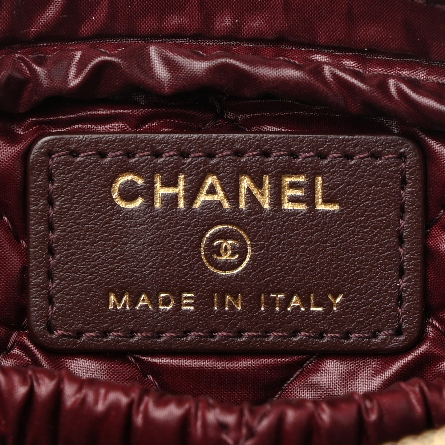 Caviar Quilted Small Curvy Pouch Cosmetic Case Black