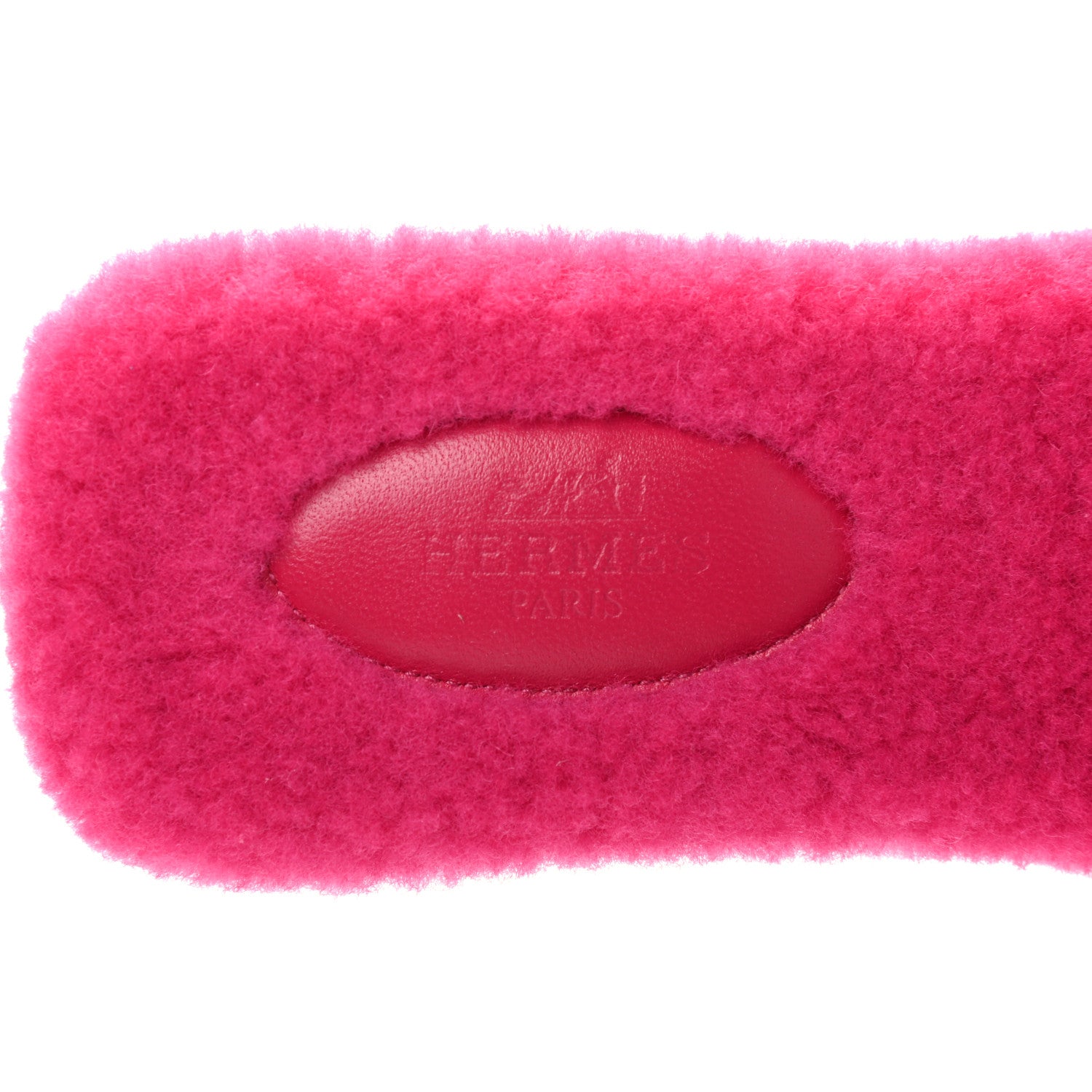 Hermes Woolskin Oran Sandals 38 Rose Fuchsia 7 of 8