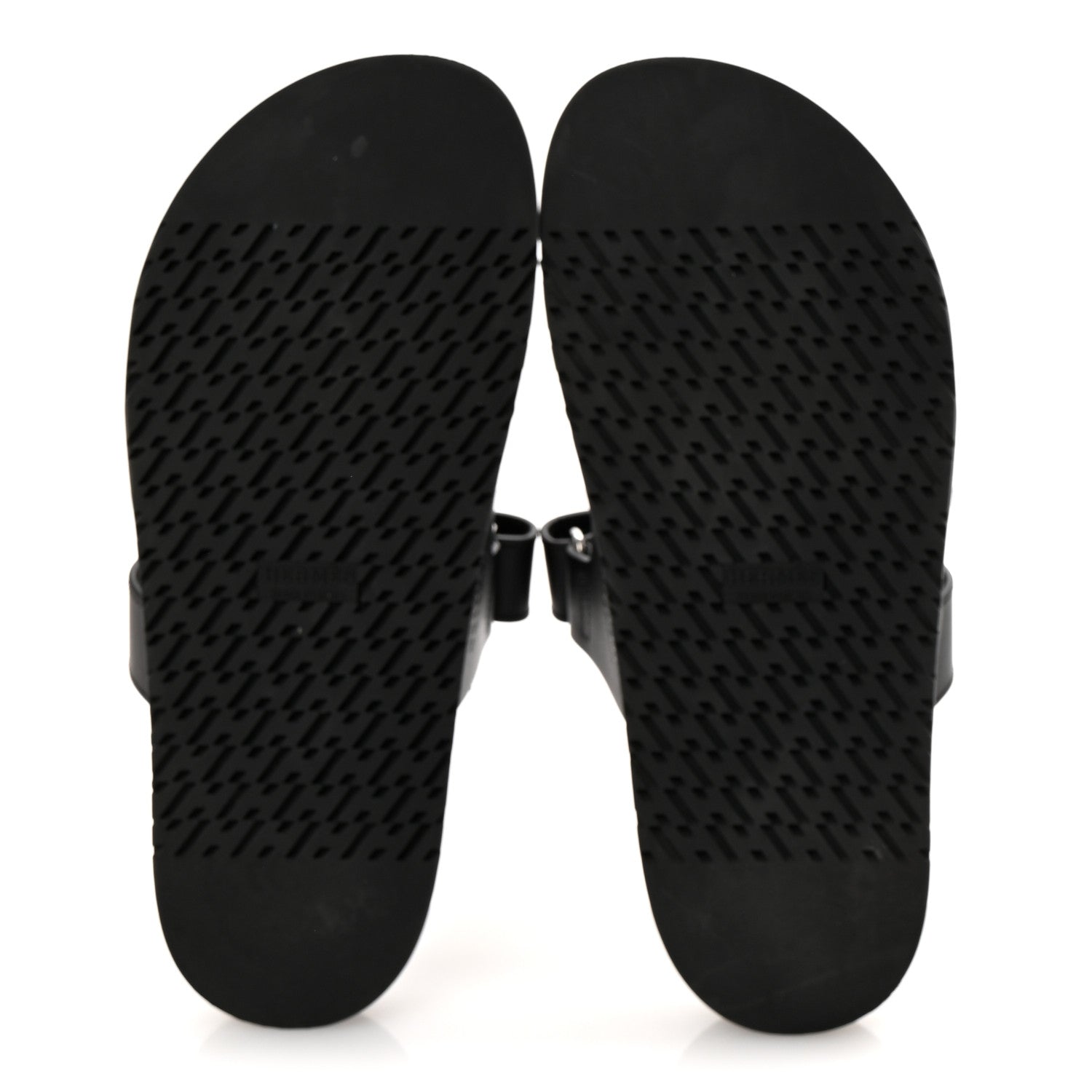 Hermes Calfskin Womens Chypre Sandals 40 Black 6 of 12