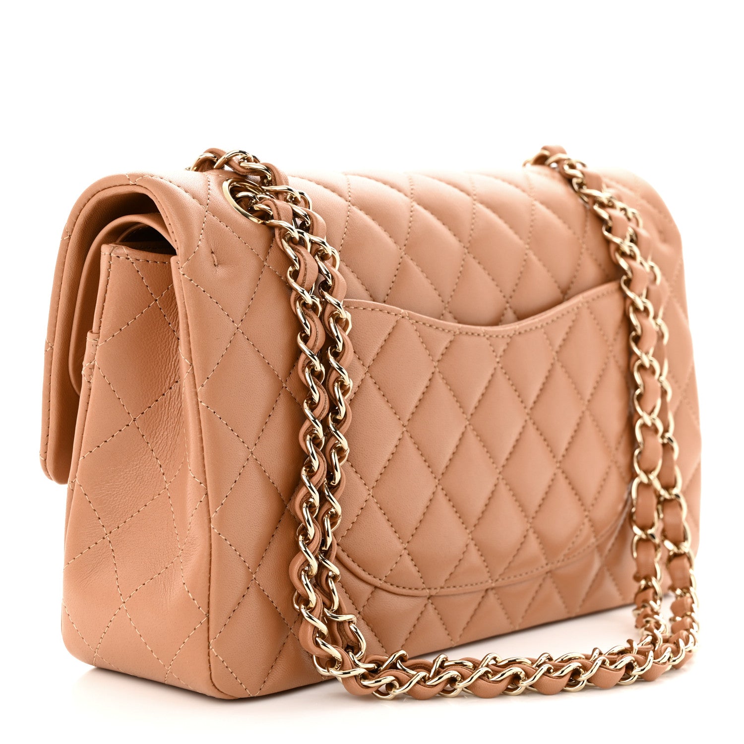 Chanel Lambskin Quilted Medium Double Flap Brown 3 of 11