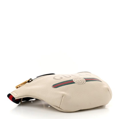 Gucci Grained Calfskin Small Logo Belt Bag White 4 of 10