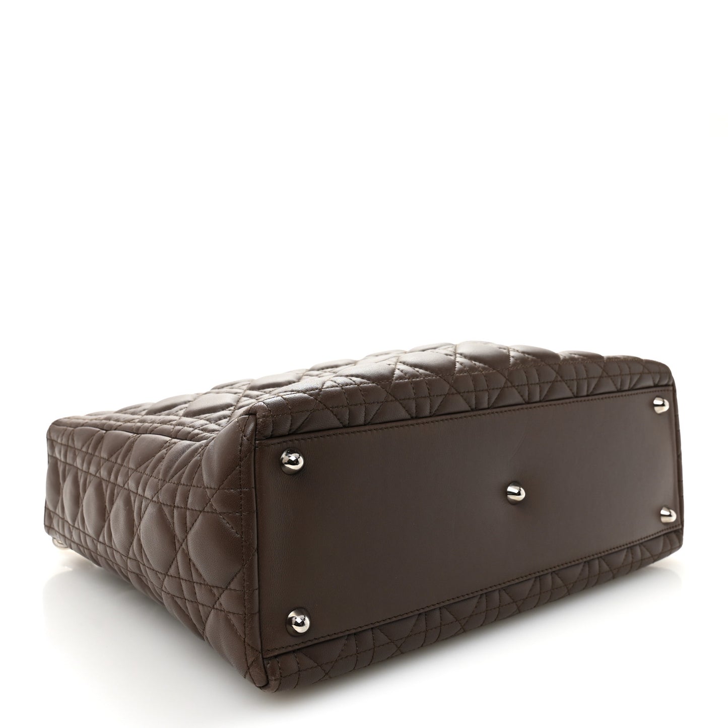 Lambskin Cannage Large Lady Dior Brown