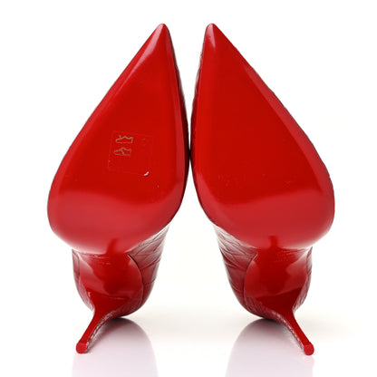Christian Louboutin Calfskin Alligator Embossed So Kate 120 Pumps 38.5 Loubi 5 of 8