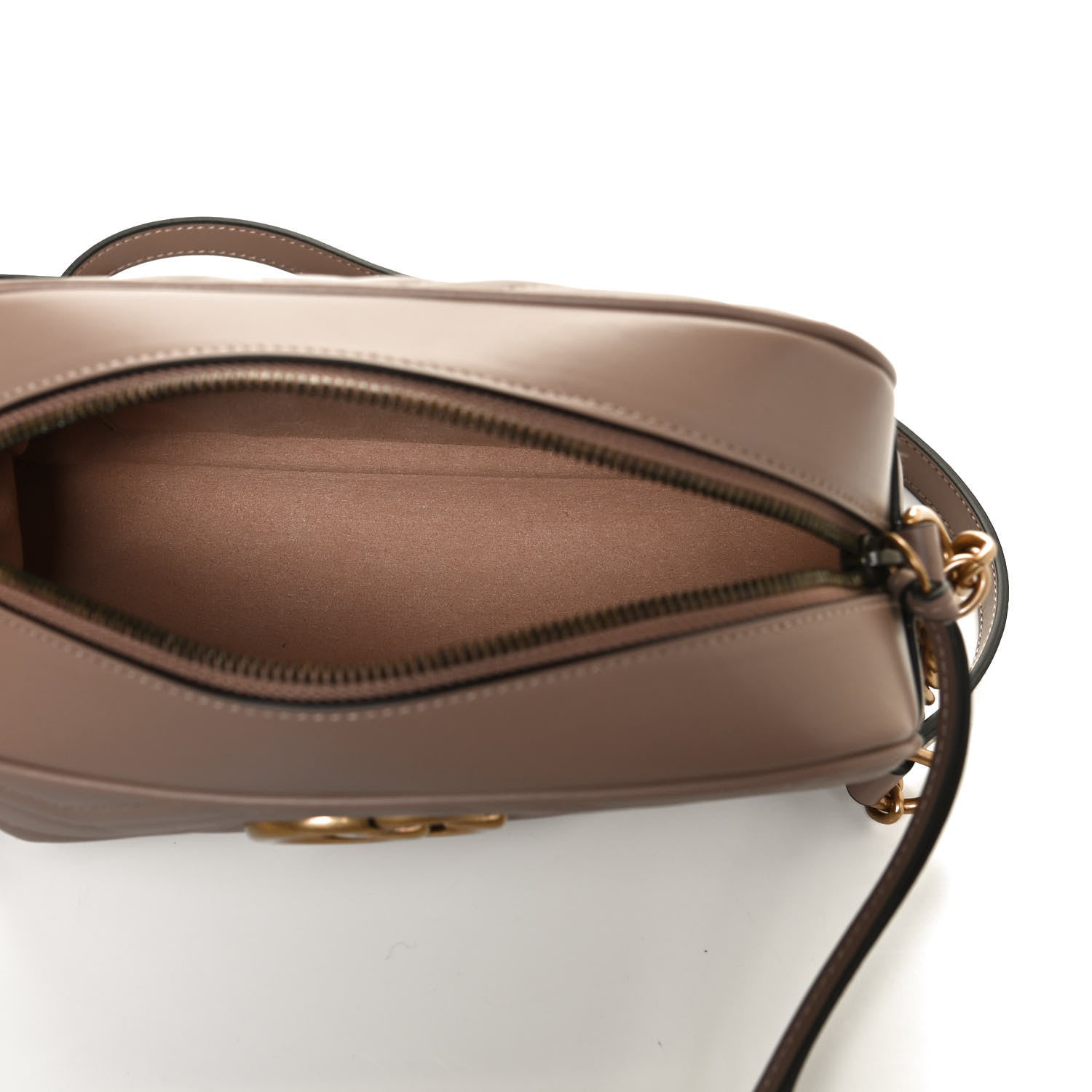 Gucci Calfskin Matelasse Small GG Marmont Chain Shoulder Bag Porcelain Rose 5 of 11