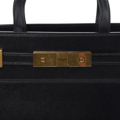 Saint Laurent Smooth Calfskin Manhattan Nano Shopper Tote Black 9 of 9