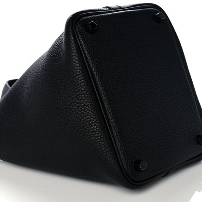 Hermes Taurillon Clemence Monochrome Picotin Lock 18 PM Black 8 of 10