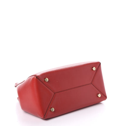 Lanvin Smooth Calfskin Mini Trapeze Red 3 of 13
