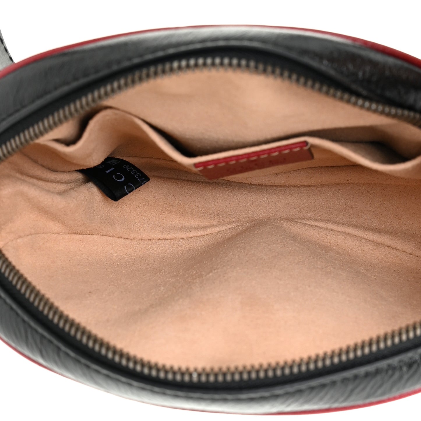 Azalea Calfskin Matelasse Diagonal Torchon GG Marmont Belt Bag 75 30 Black Romantic Cerise