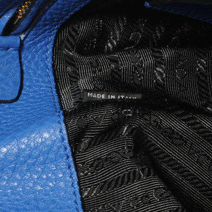 Prada Vitello Daino Shopping Tote Azzurro 9 of 11