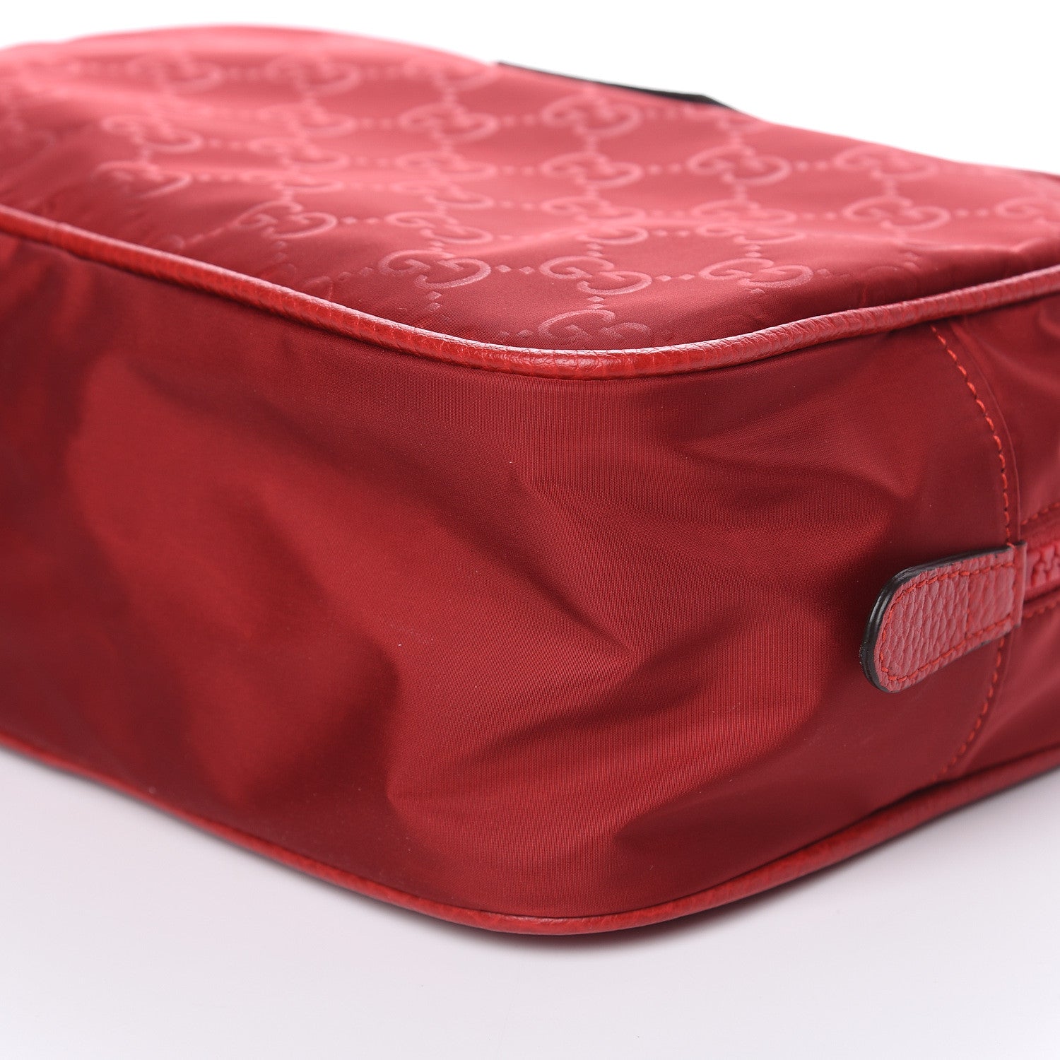 Gucci Nylon Monogram Dolmias Pouch Vibrant Red 10 of 10