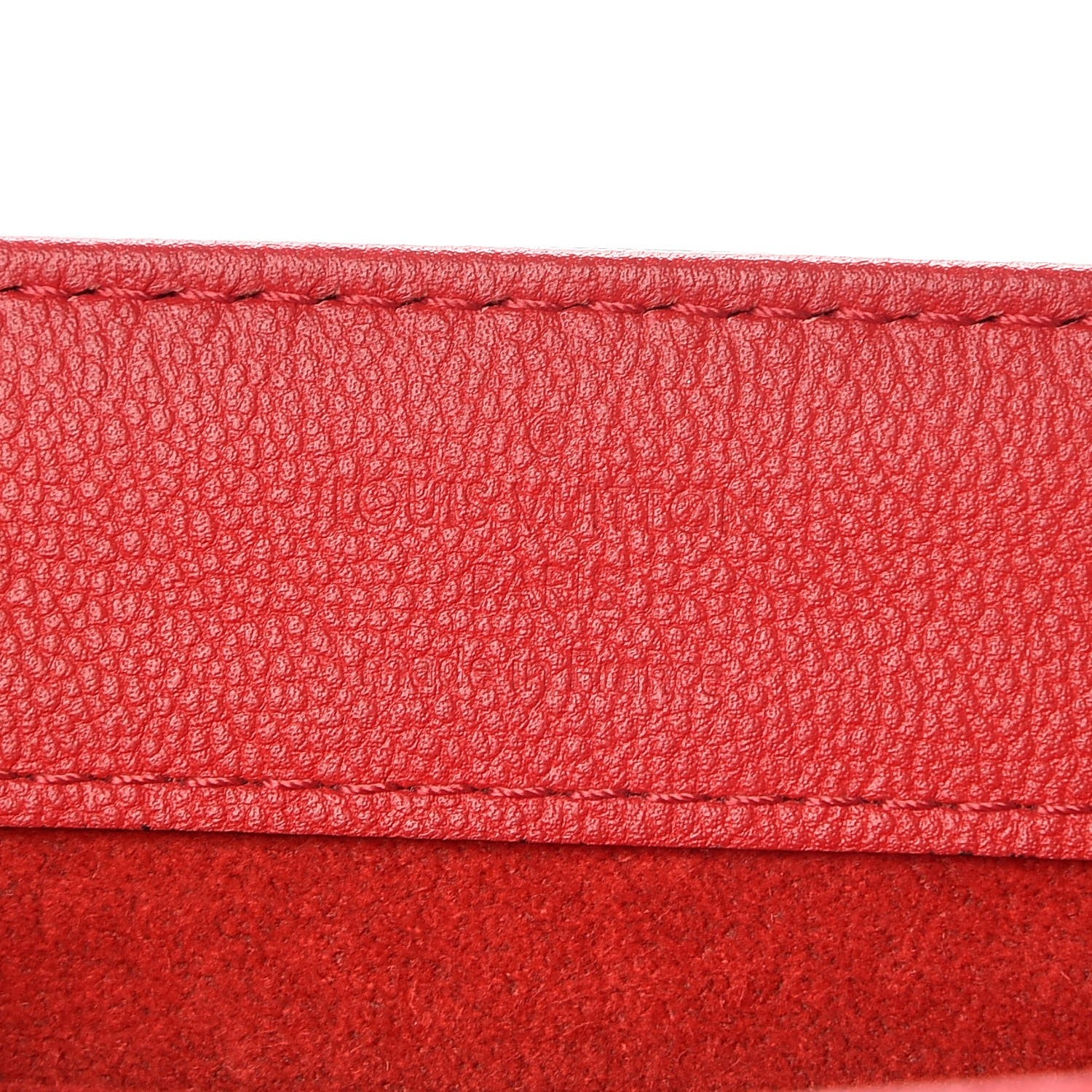 Louis Vuitton Monogram Cuir Plume Ecume Very Chain Bag Rouge Rubis 6 of 10