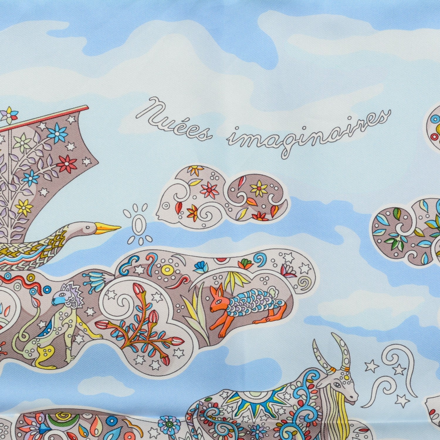 Hermes Silk Nuees Imaginaires Scarf 90 3 of 6