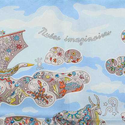 Hermes Silk Nuees Imaginaires Scarf 90 3 of 6