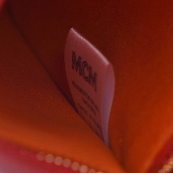 MCM Calfskin Patricia Crossbody Bag Red 14 of 15