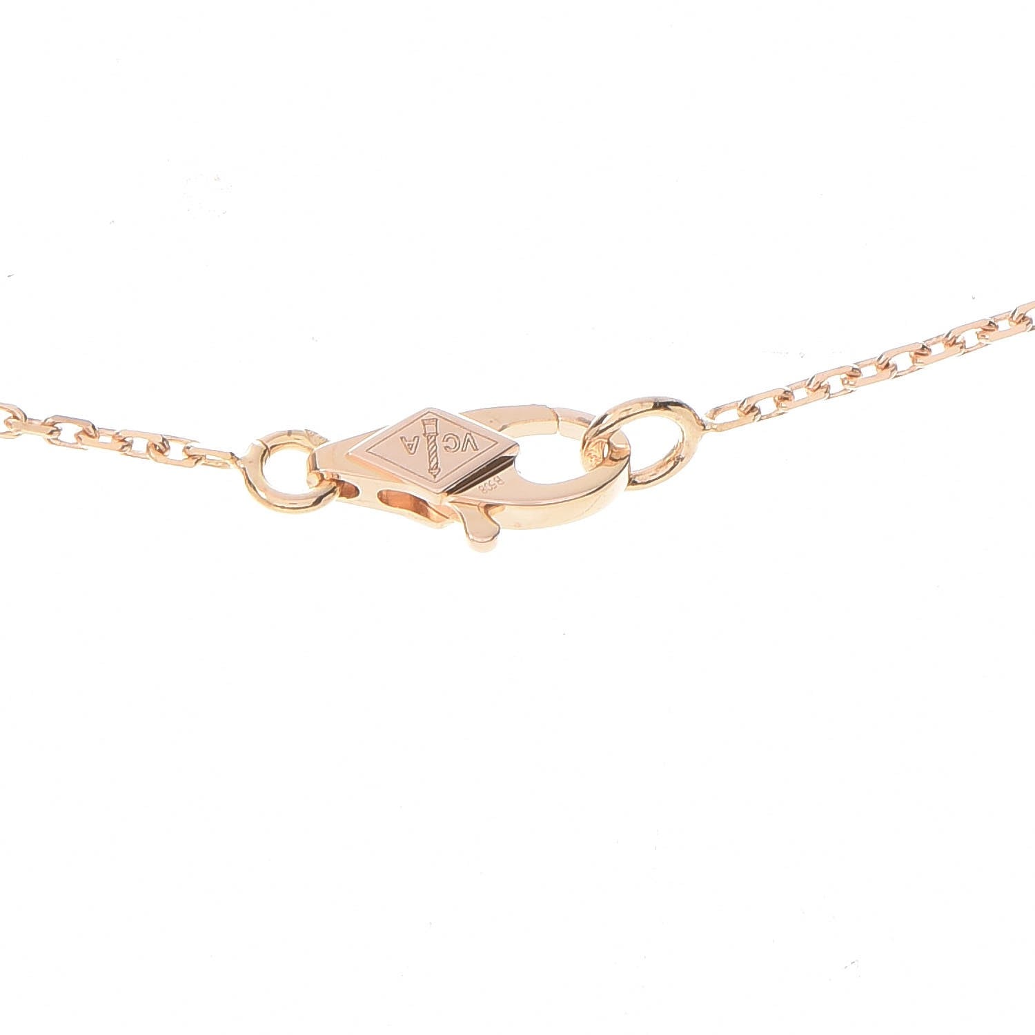 Van Cleef & Arpels 18K Rose Gold Sweet Alhambra Pendant Necklace 5 of 8