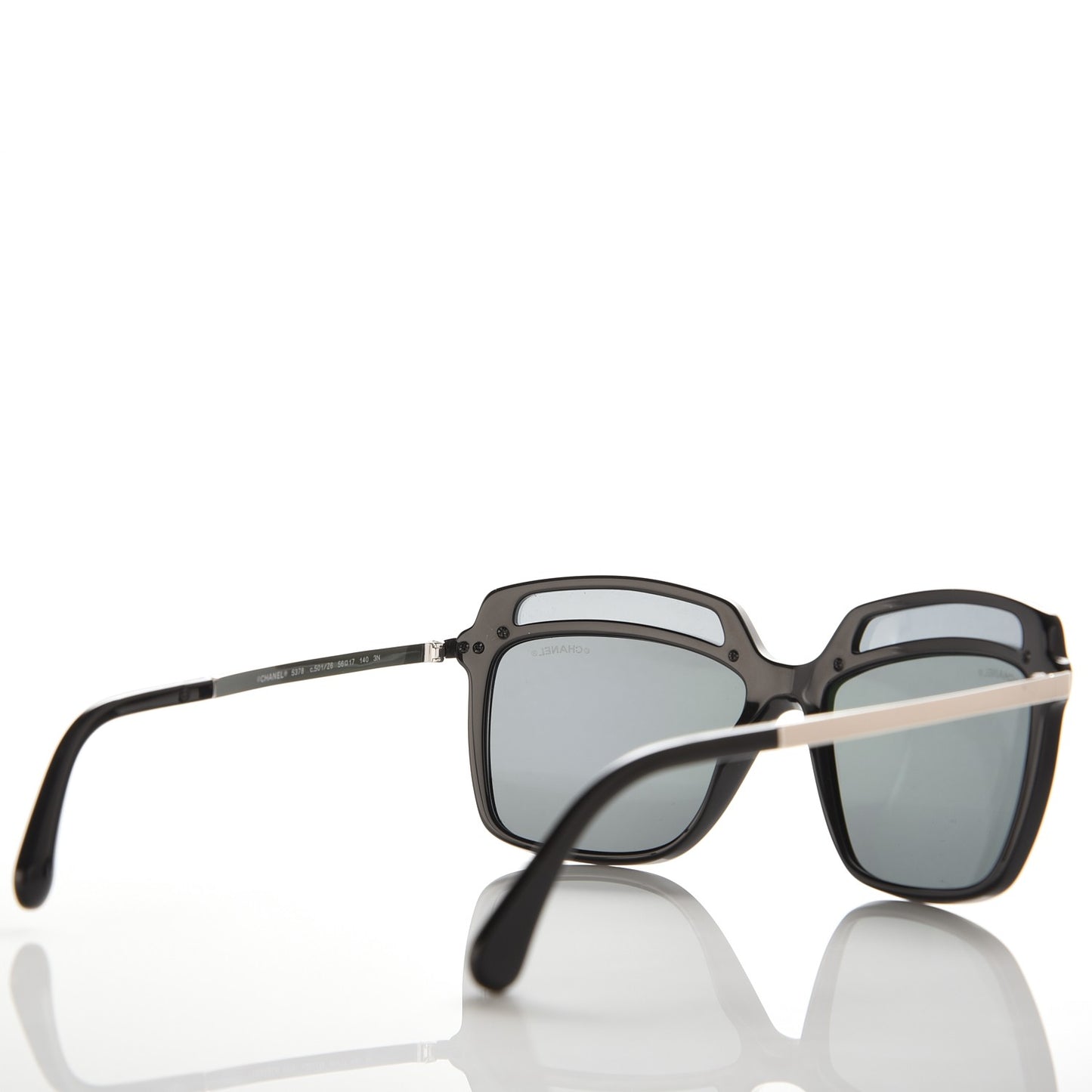 Square Fall Sunglasses 5378 Black Blue