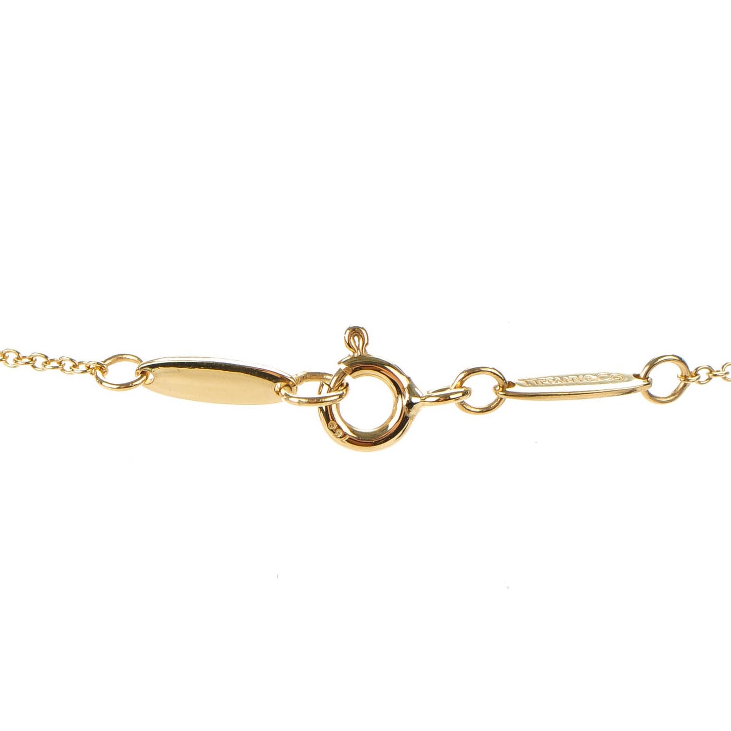 18K Yellow Gold 12mm Elsa Peretti Teardrop Pendant Necklace