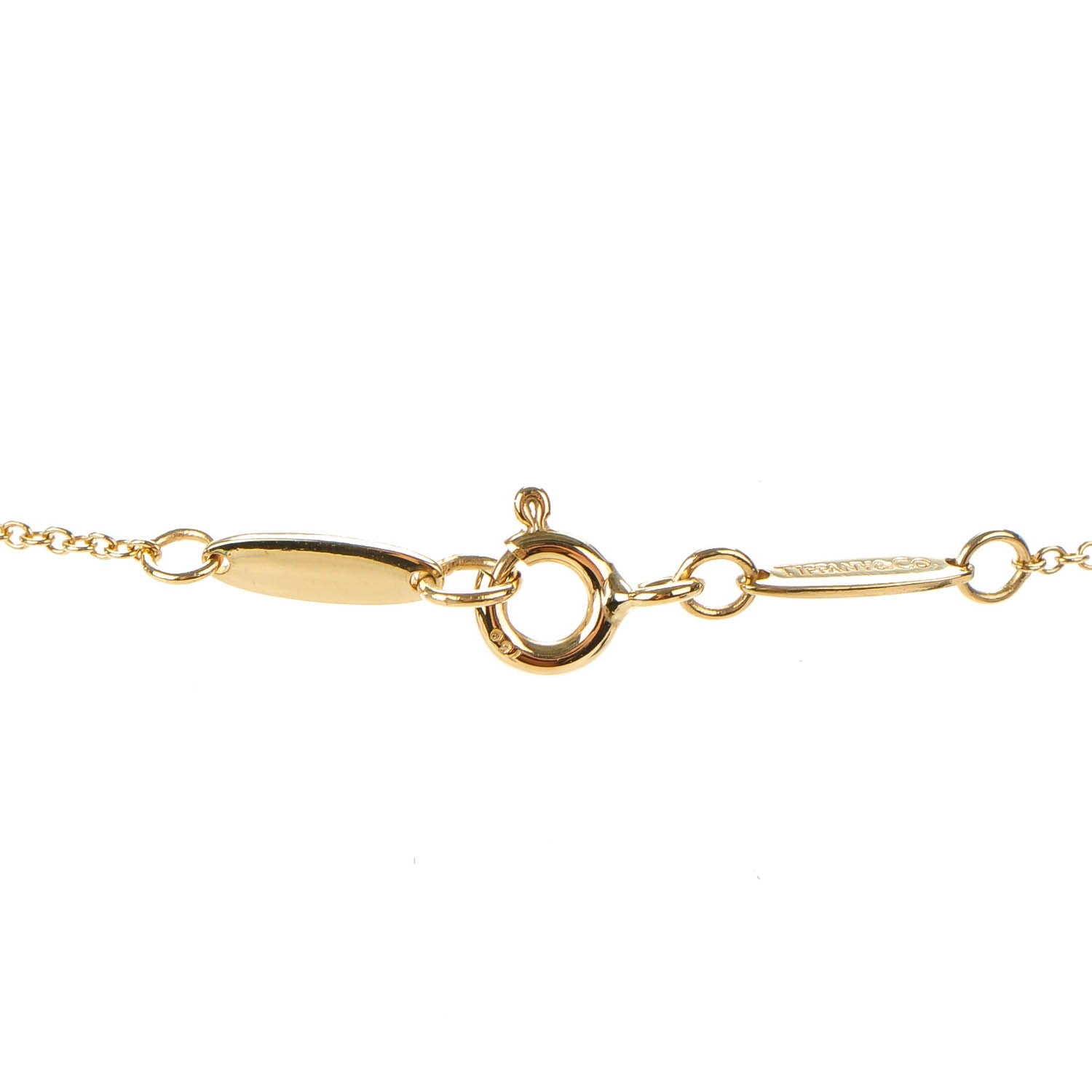 Tiffany 18K Yellow Gold 12mm Elsa Peretti Teardrop Pendant Necklace 3 of 7