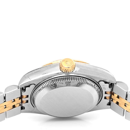 Rolex Stainless Steel 18K Yellow Gold Diamond 26mm Oyster Perpetual Datejust Watch Champagne 79173 4 of 4