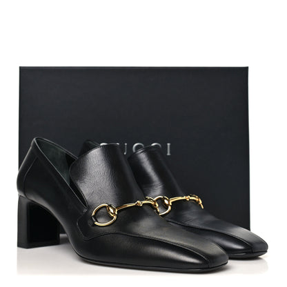 Gucci Malaga Kid Horsebit 75mm Pumps 39 Black 10 of 10