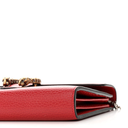 Gucci Calfskin Mini Dionysus Chain Wallet Hibiscus Red 9 of 9