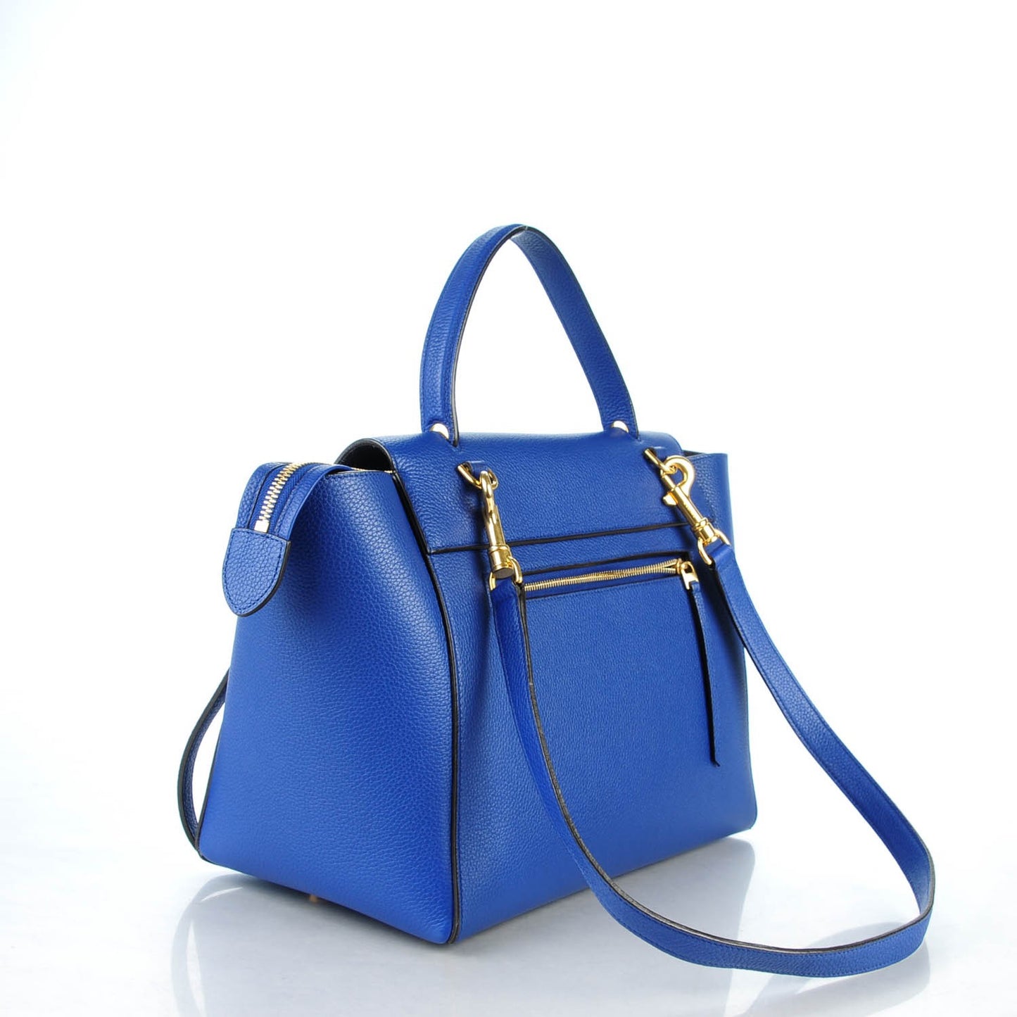 Grained Calfskin Mini Belt Bag Cobalt