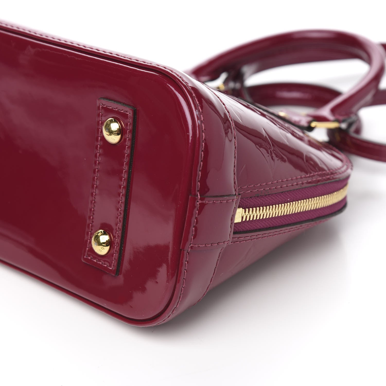 Louis Vuitton Vernis Alma BB Magenta 11 of 12