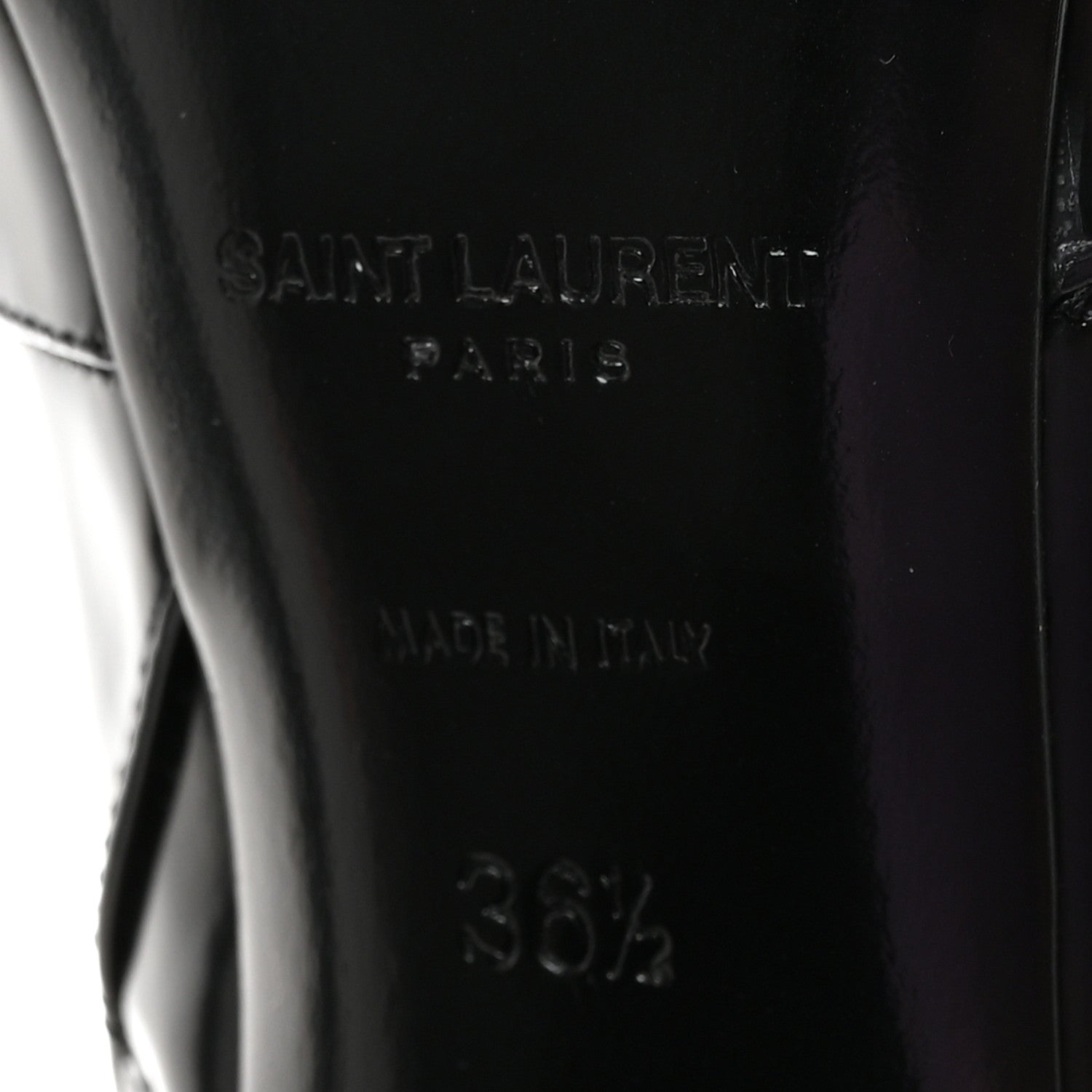 Saint Laurent Vitello Marilyn Betty 70 Ankle Zip Boots 36.5 Black 7 of 9