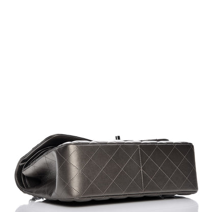 Chanel Metallic Lambskin Quilted Jumbo Double Flap Bronze 4 of 9