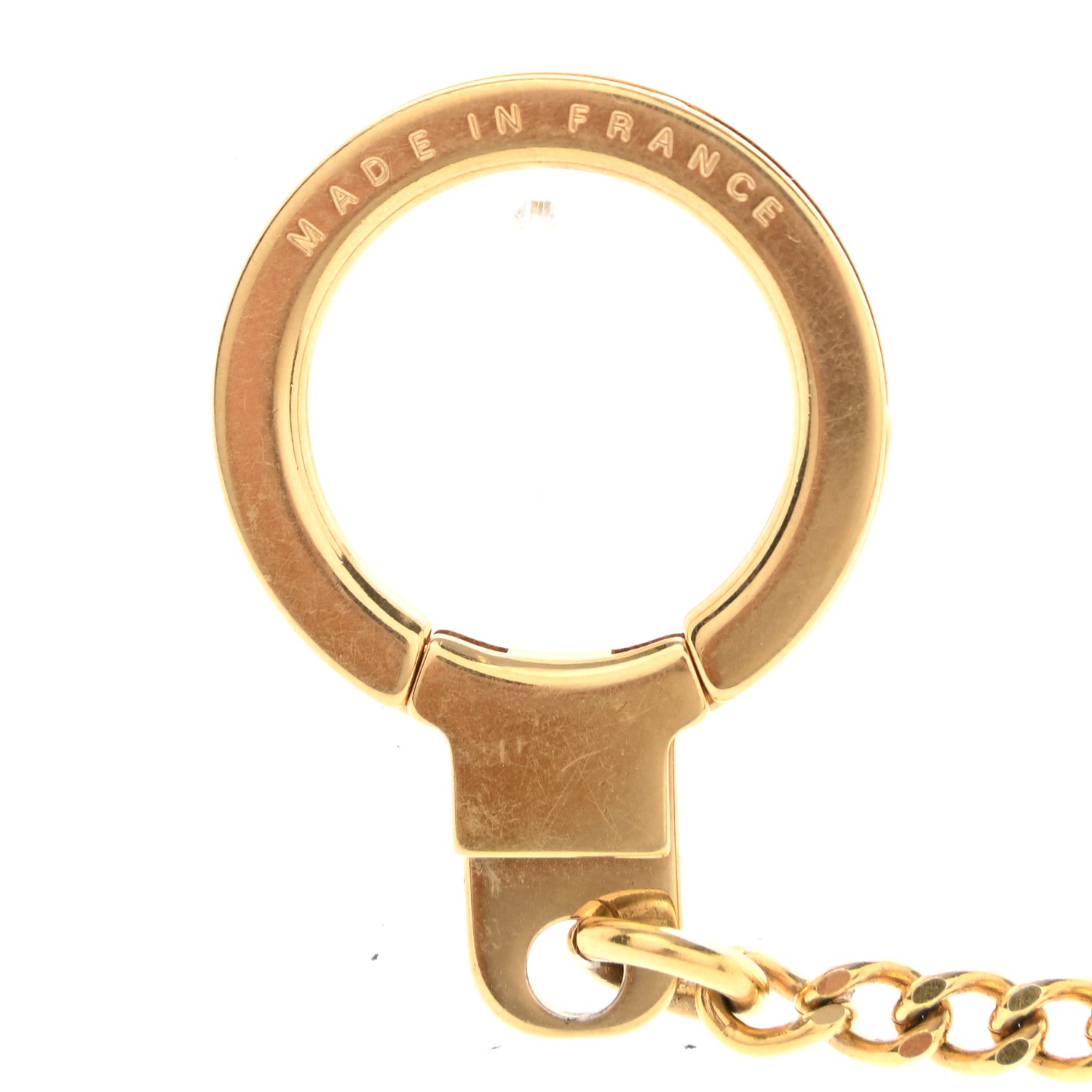 Louis Vuitton Metal Pochette Extender Key Ring Chain Gold 4 of 4