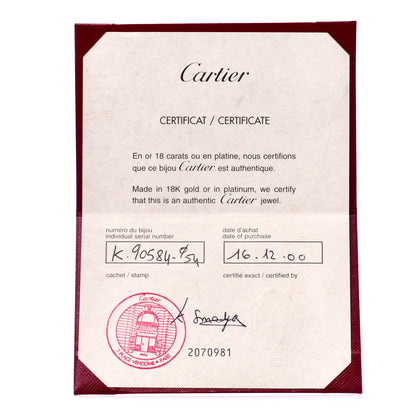 Cartier 18K White Gold 5.5mm LOVE Ring 54 6.75 6 of 6