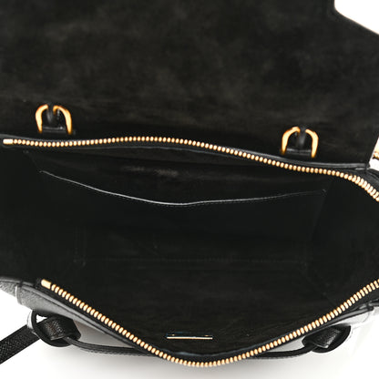 Celine Grained Calfskin Micro Belt Bag Black 5 of 10
