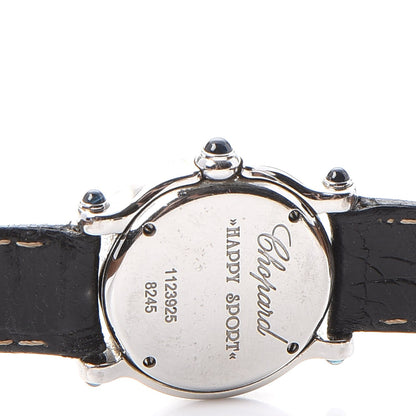 Chopard Stainless Steel Alligator 5 Diamond 26mm Happy Sport Quartz Watch 5 of 13