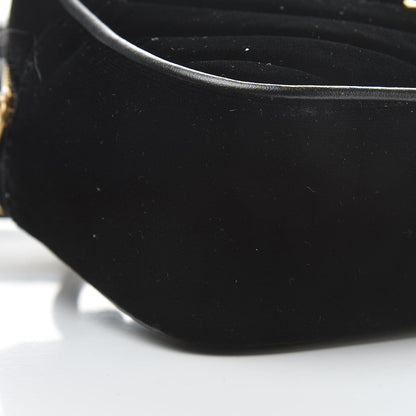 Saint Laurent Velour Matelasse Monogram Lou Belt Bag Black 9 of 10