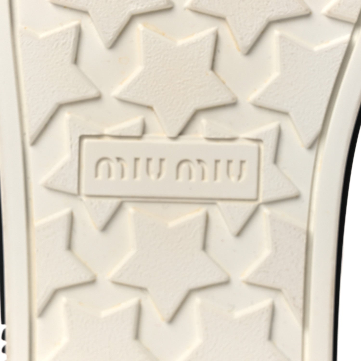 Miu Miu Gabardine Crystal Low Sneakers 35 Bianco 8 of 12