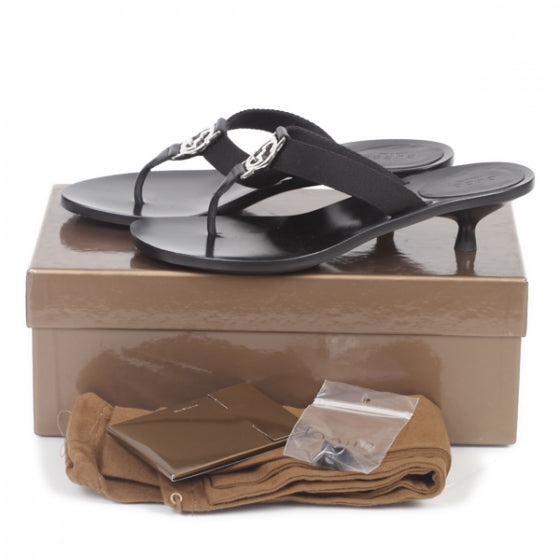 Gucci Leather GG Reins Thong Sandals 7 10 of 10
