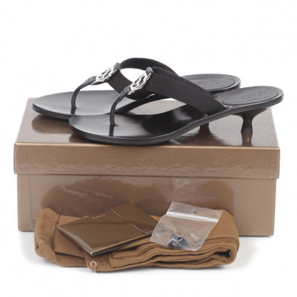 Gucci Leather GG Reins Thong Sandals 7 10 of 10
