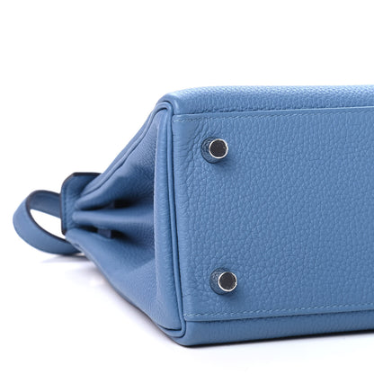 Hermes Togo Kelly Retourne 25 Azur 8 of 9