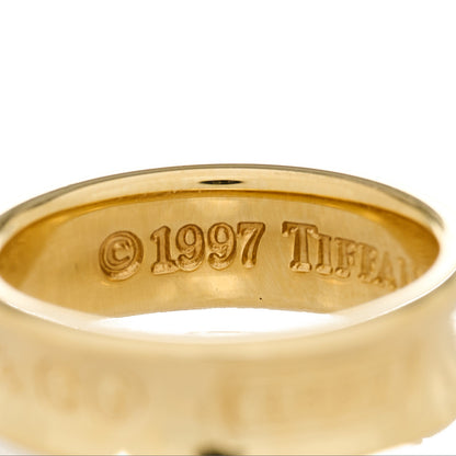 Tiffany 18K Yellow Gold 1837 Band Ring 53 6.25 6 of 8