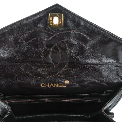 Chanel Lambskin Quilted Envelope Single Flap Brown 7 of 12