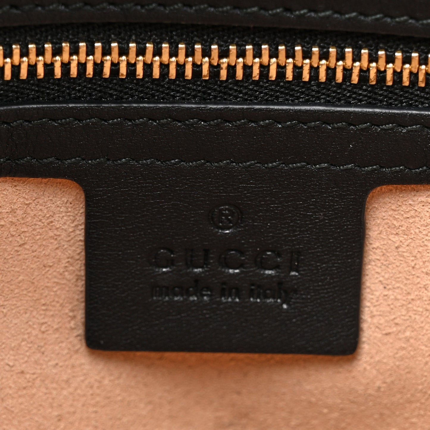 Guccissima Medium Padlock Tote Black