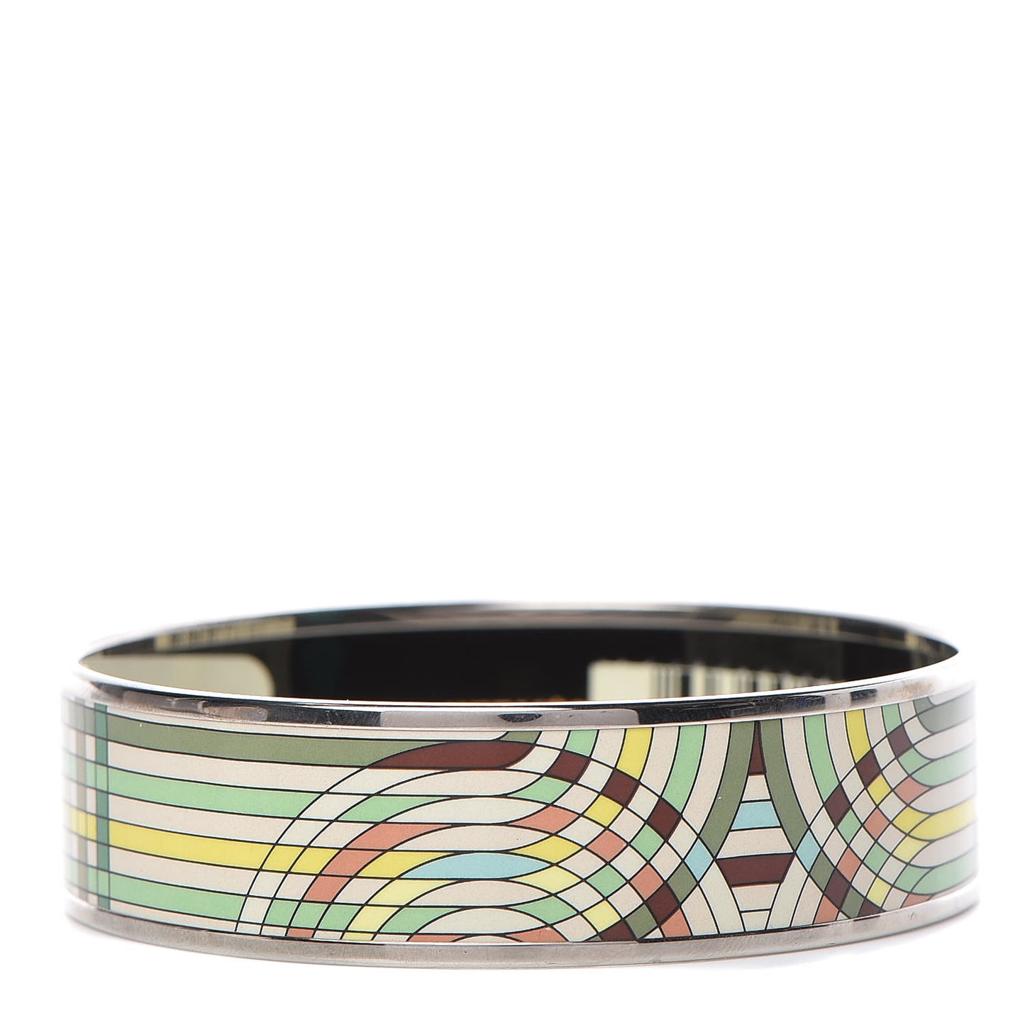 Enamel Printed Wide Spirographie Bracelet 70 Histoires Naturelle