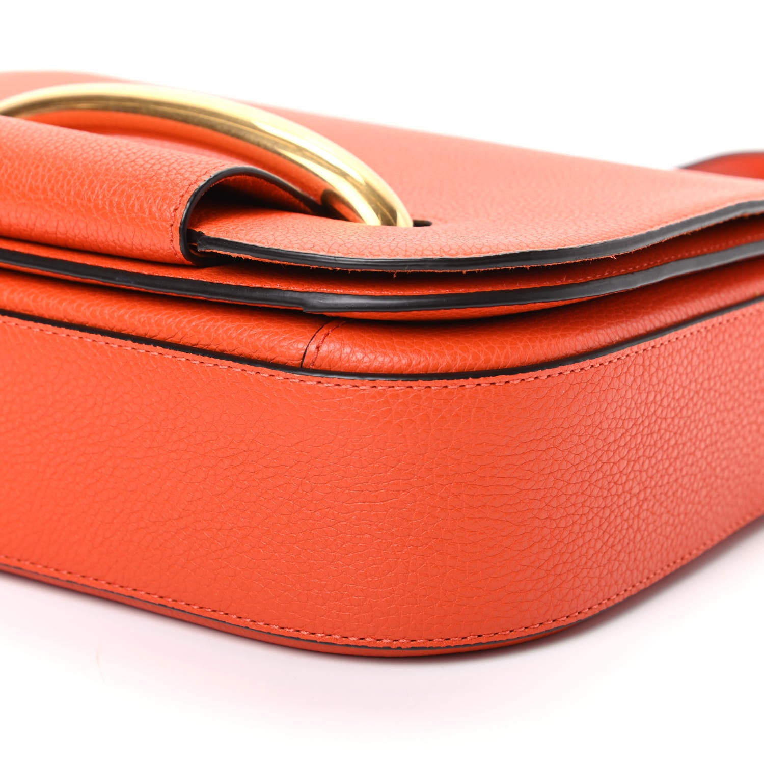 Mulberry Classic Grain Small Selwood Bright Orange 8 of 8