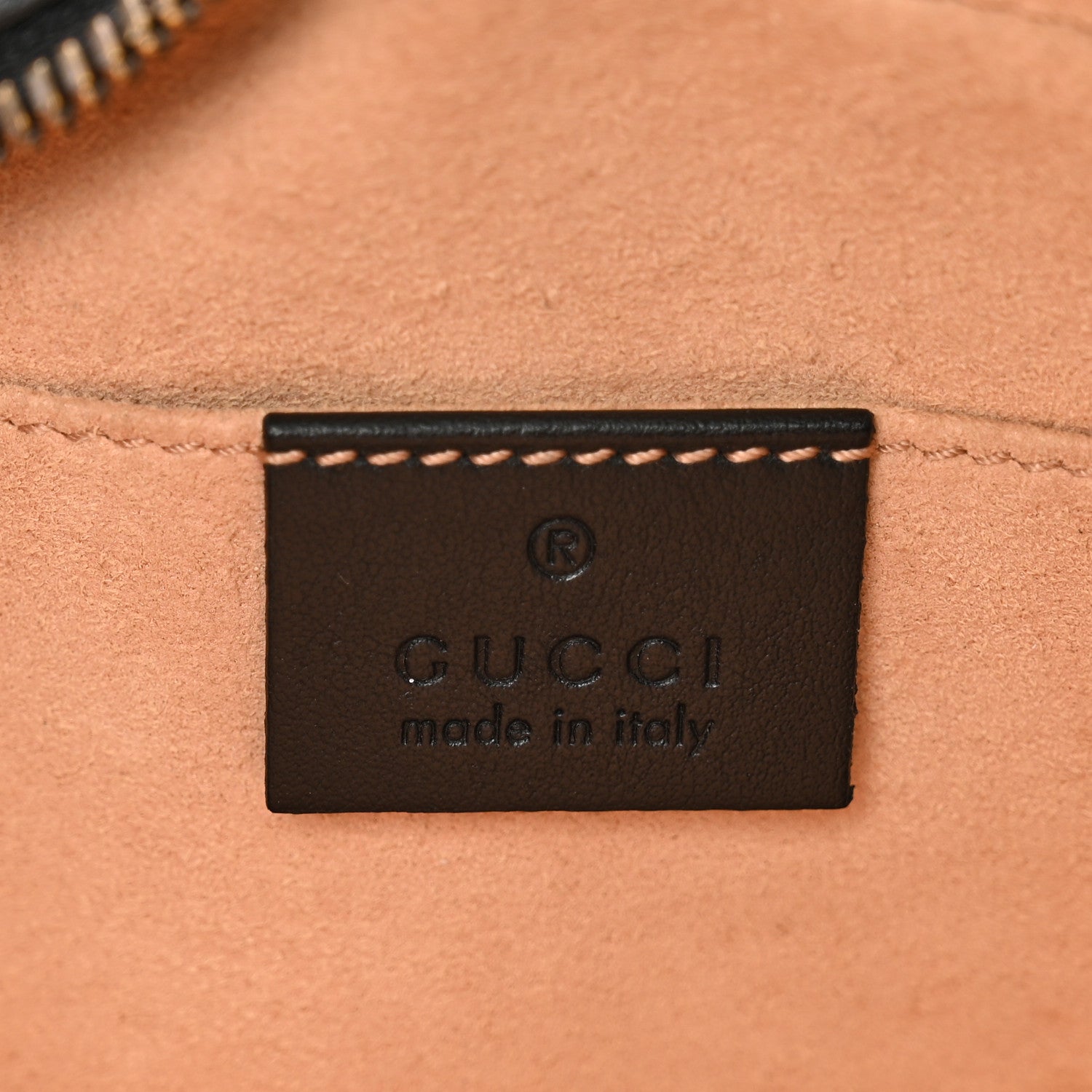 Gucci Calfskin Matelasse Small GG Marmont Chain Shoulder Bag Black 7 of 11