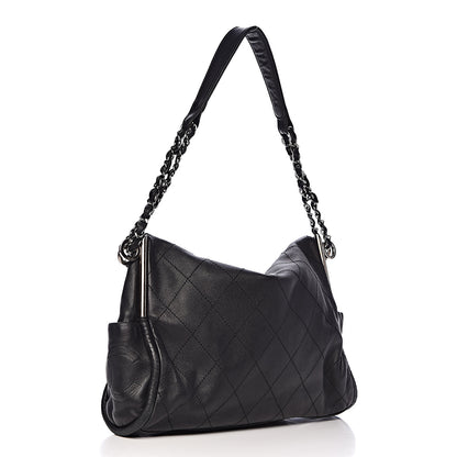 Chanel Lambskin Stitched Medium Ultimate Soft Tote Black 3 of 10