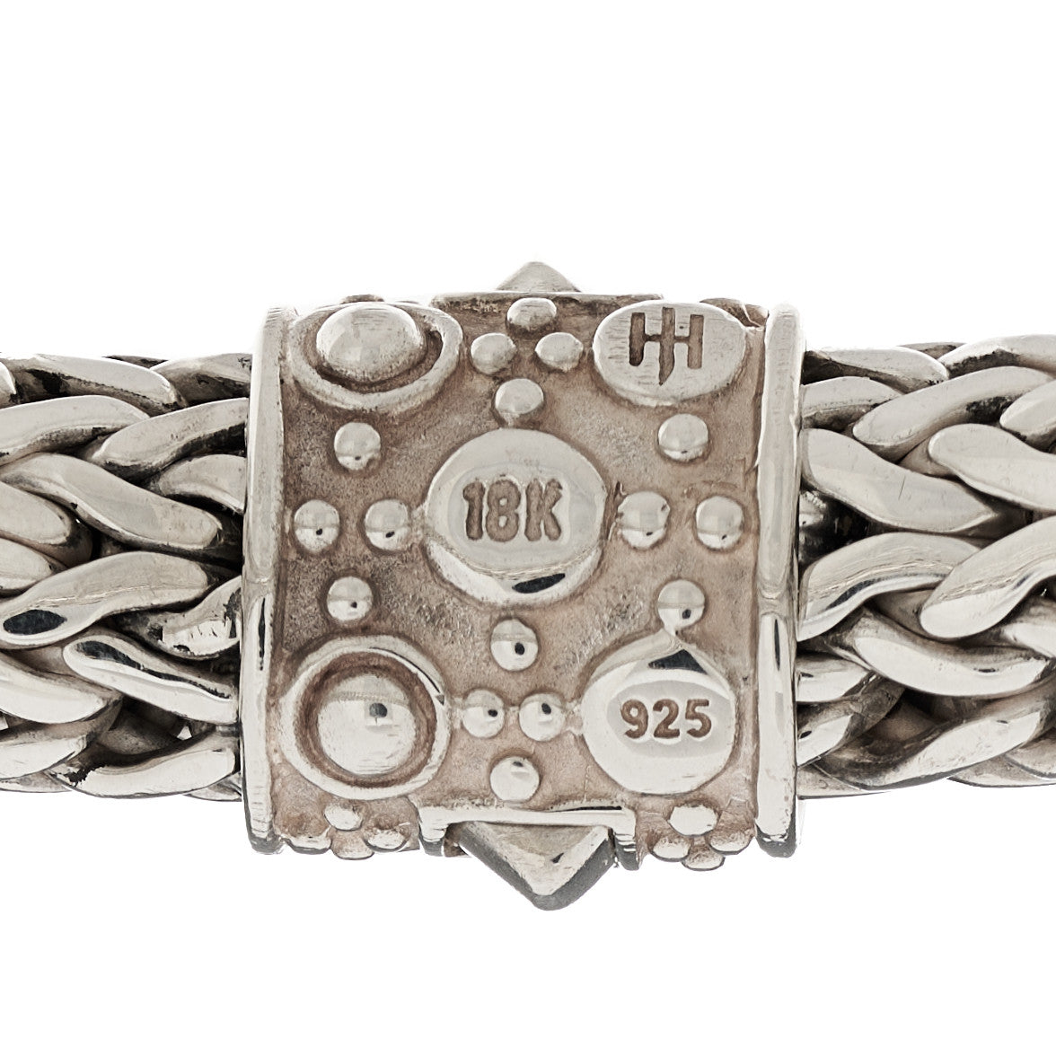 John Hardy Sterling Silver 18K Yellow Gold 10mm Jaisalmer Classic Chain Dot Bracelet 3 of 3