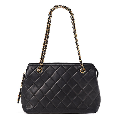 Chanel Lambskin Quilted Shoulder Bag Black 2 of 13