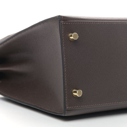 Hermes Epsom Kelly Sellier 28 Chocolate 7 of 8