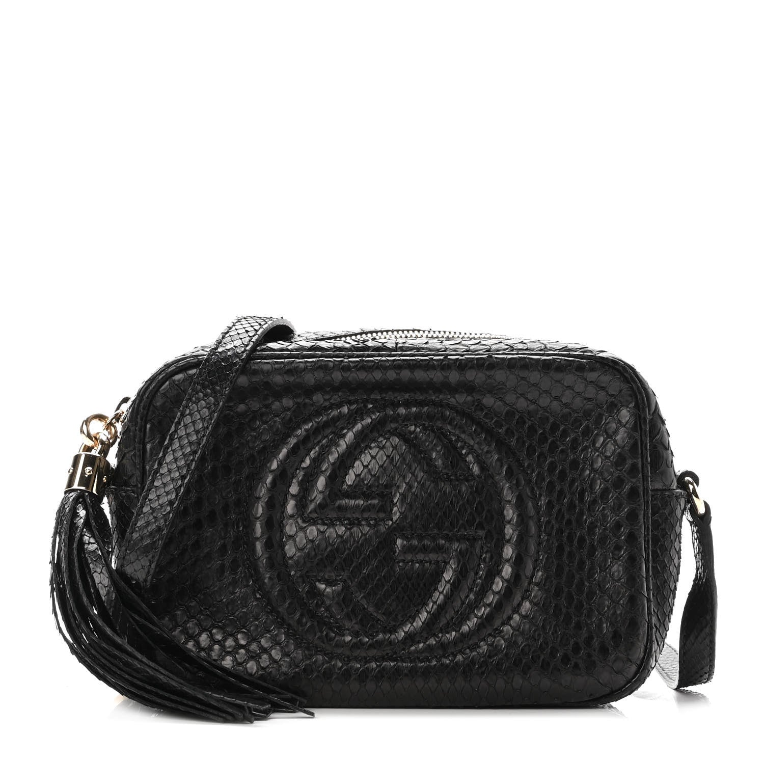 Gucci Snakeskin Small Soho Disco Bag Black 1 of 8
