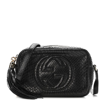 Gucci Snakeskin Small Soho Disco Bag Black 1 of 8
